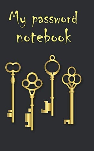 security, Internet and My password notebook: password book, password log bo