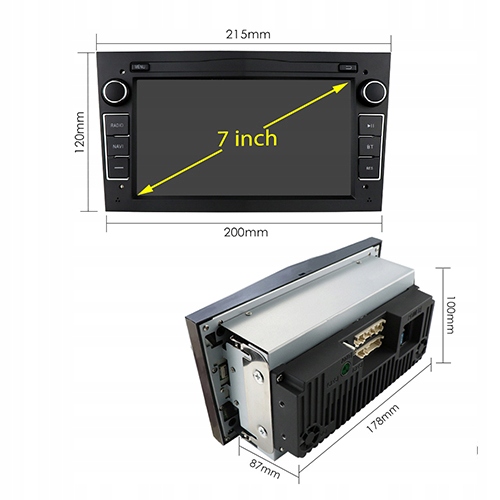Radio ANDROID 12 WIFI GPS OPEL Corsa D 2004-2014 Marka inna