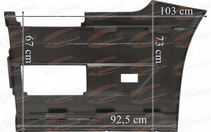 VOLVO FH4 OSŁONA MIĘDZY OSIOWA LEWA PRZEDNIA Numer katalogowy części 780-01EX