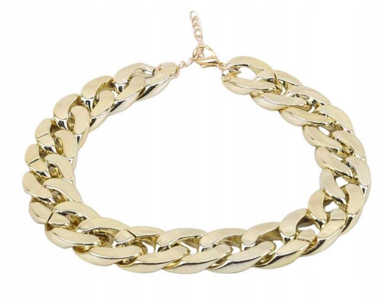 

Naszyjnik Łańcuch Choker Złoty Gruby Rock Punk