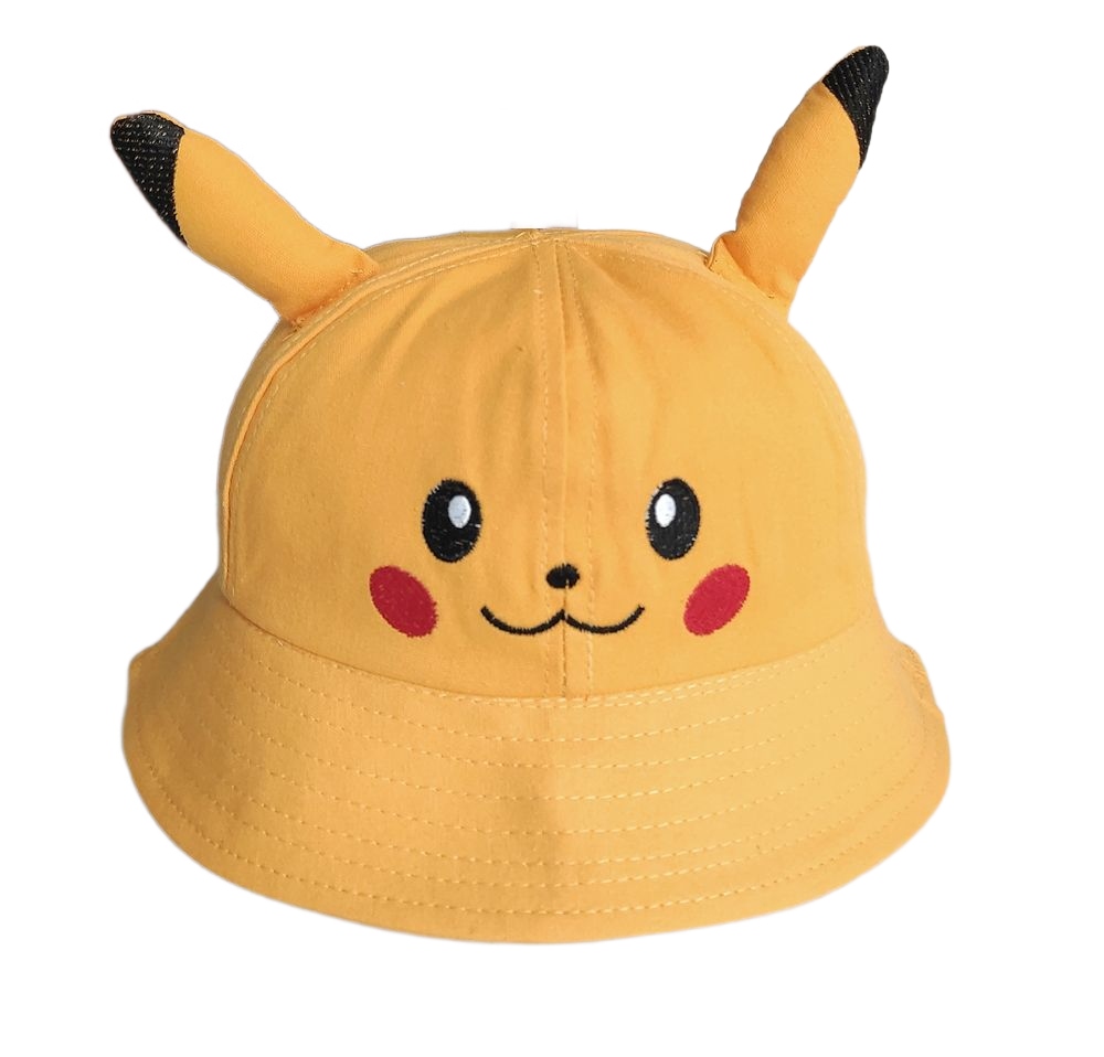 KAPELUSZ POKEMON PIKACHU ŻÓŁTY ZABAWNY 100%BAWEŁNA
