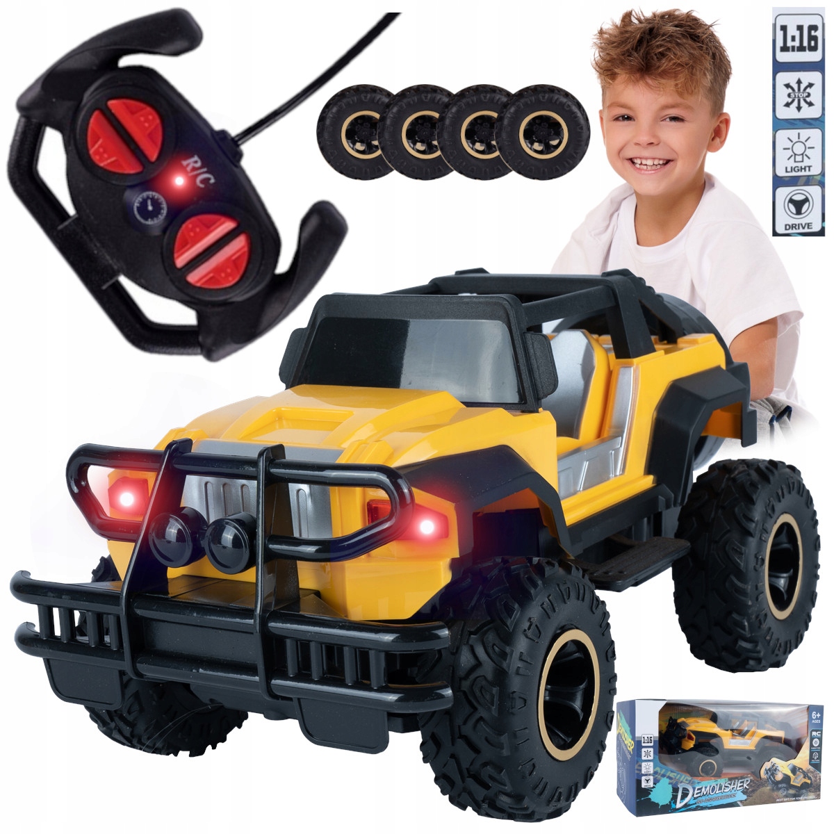 

Interaktywny Samochód Terenowy 1:16 Sterowany Rc