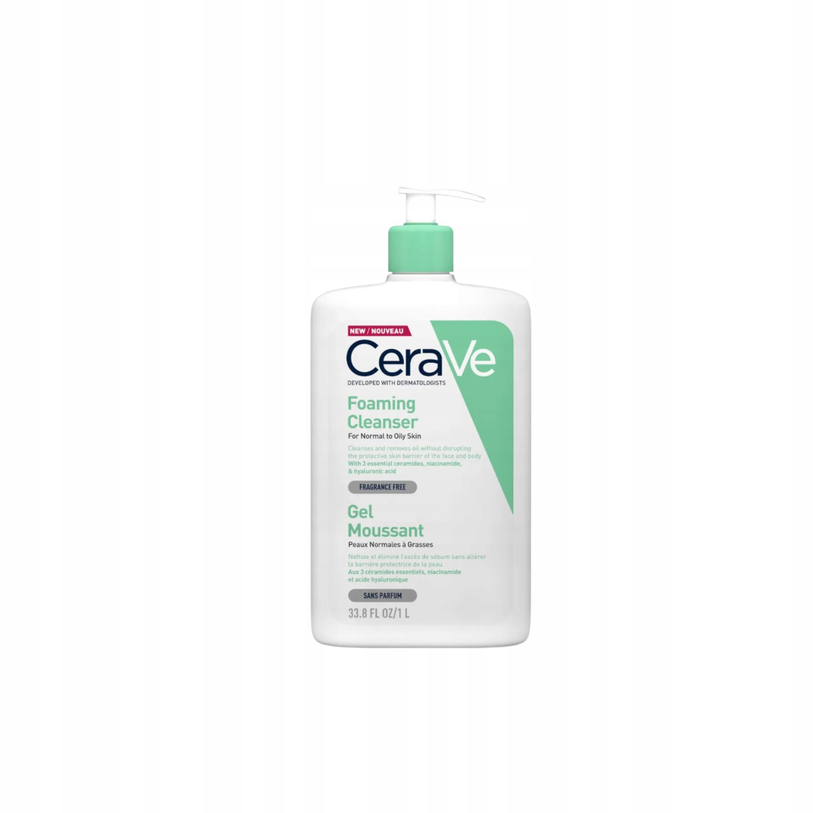 Cerave Foaming Cleanser Gel żel oczyszczający do twarzy i ciała 1000 ml