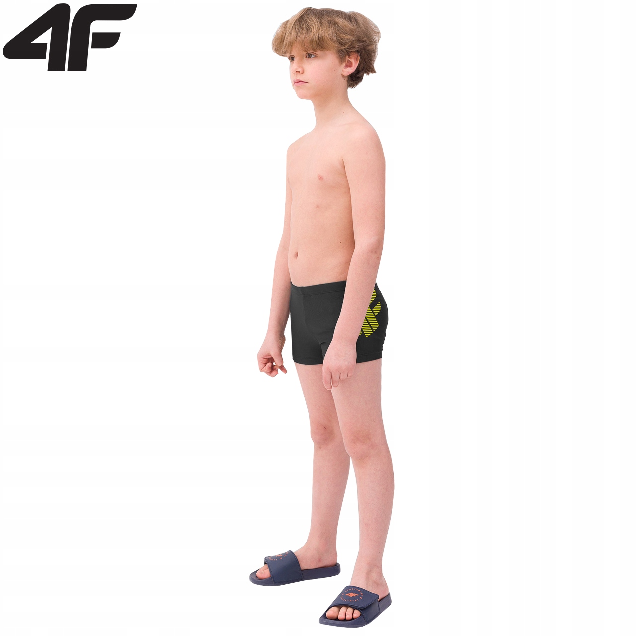 KĄPIELÓWKI CHŁOPIĘCE 4F NA BASEN PLAŻOWE BOKSERKI SZYBKOSCHNĄCE 158/164 Marka 4F