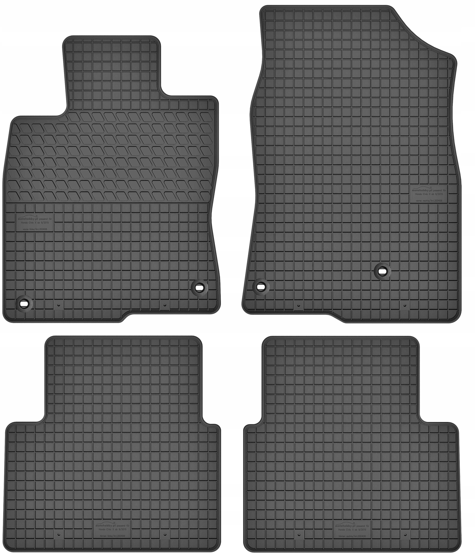 

Honda Civic X 2015- Dywaniki gumowe