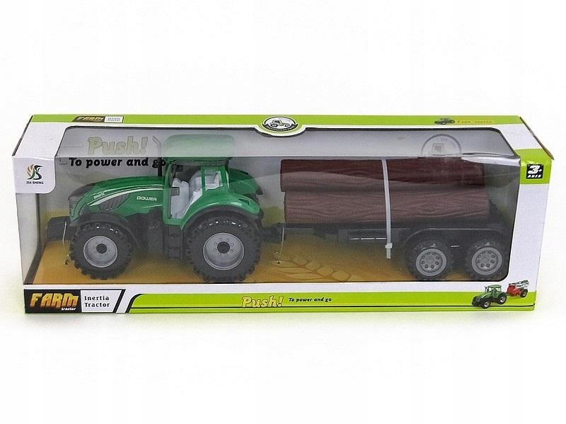 Traktor z przyczepą i drzewem Pojazd Rolny Pojazd Dla Dziecka