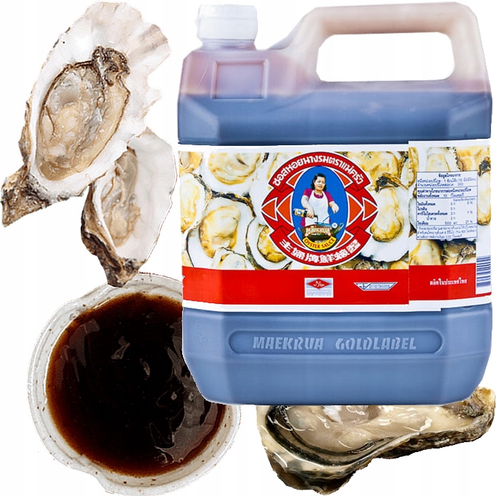 Levně Ústřicová Omáčka Originální s ústřicemi Hustý Kanister 4,5 litrů 4500 ml Maekrua