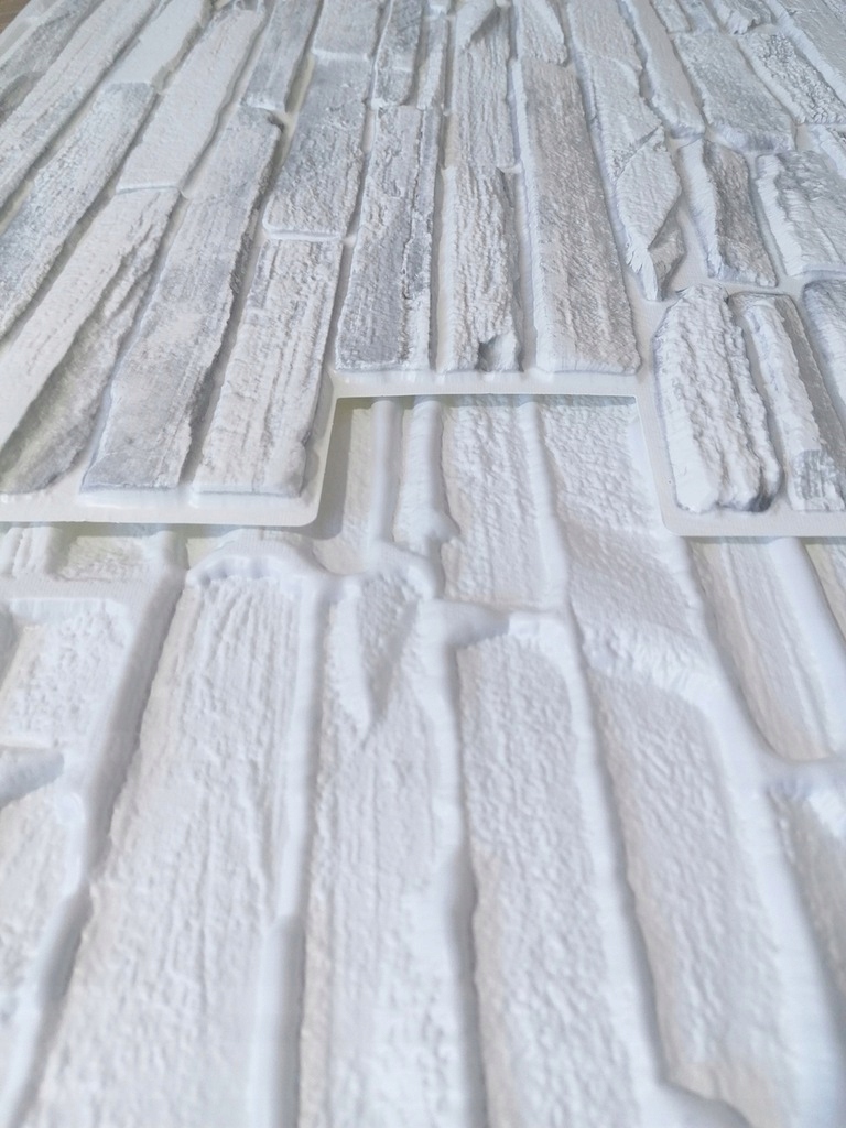 Panel Ścienny PCV 3D Biały Kamień White Rock Szerokość produktu 48 cm