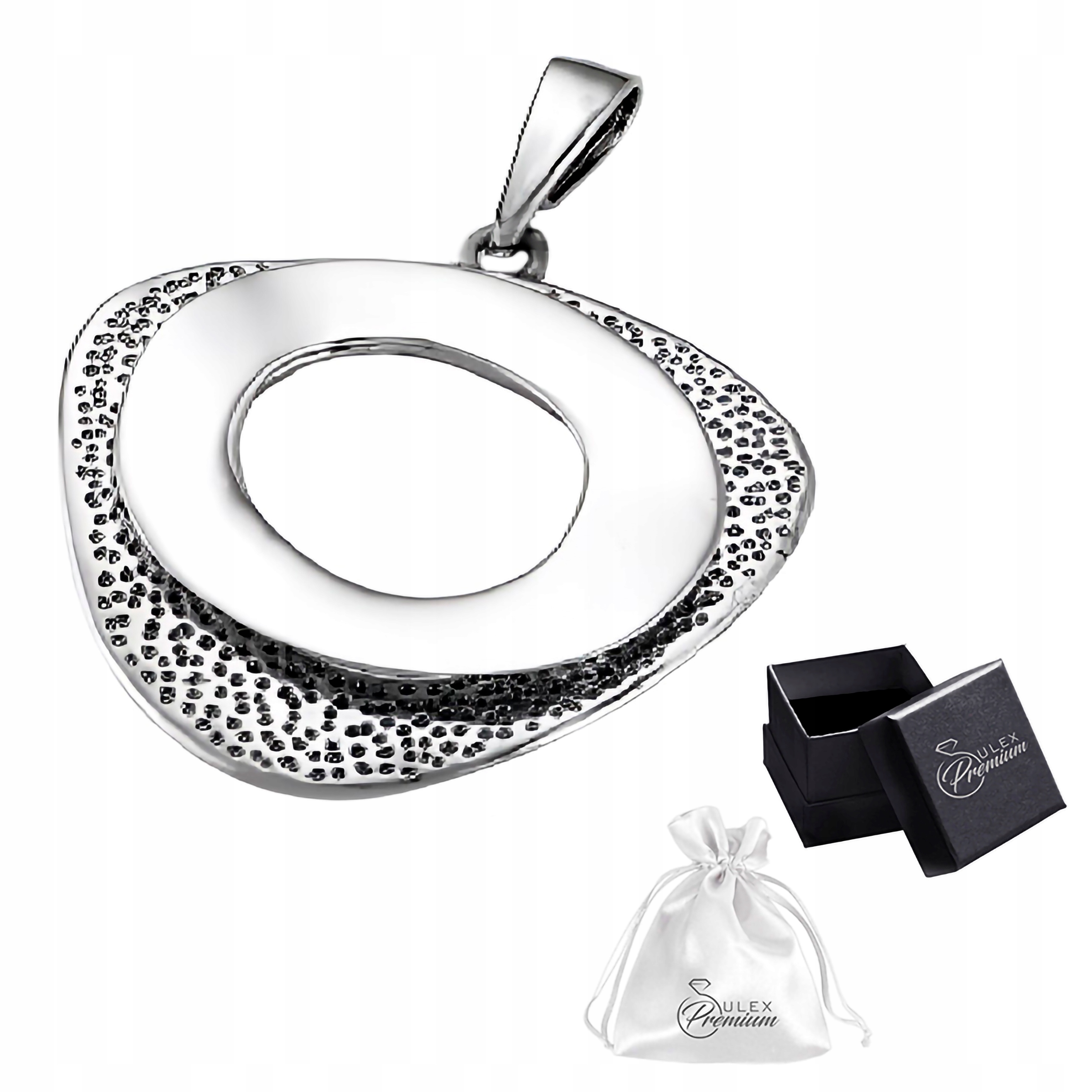 Stříbrný přívěsek ryzost 925 Krásný Přívěsek Leštěný Prostorový Větší