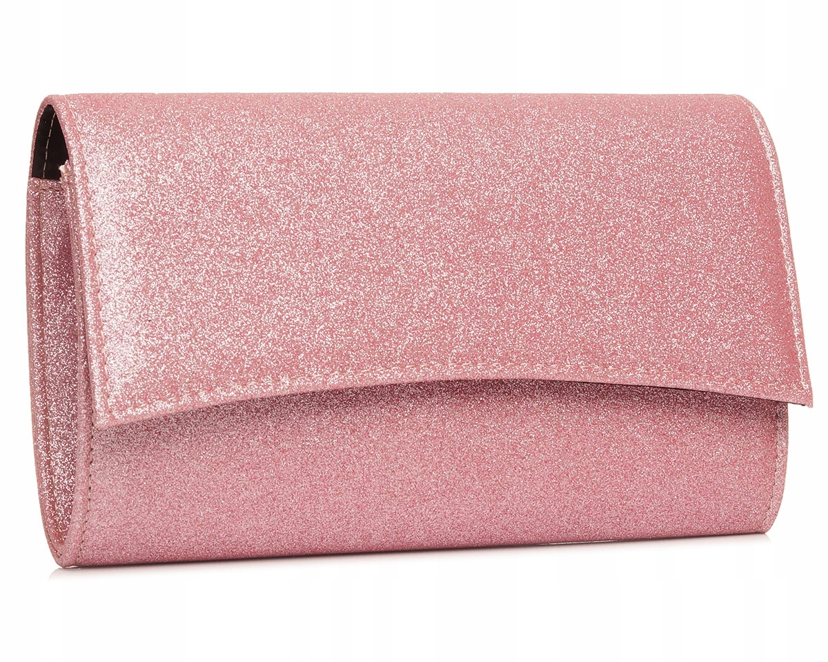 RÓŻOWA KOPERTÓWKA TOREBKA WIZYTOWA SOLOME S3 BROKAT