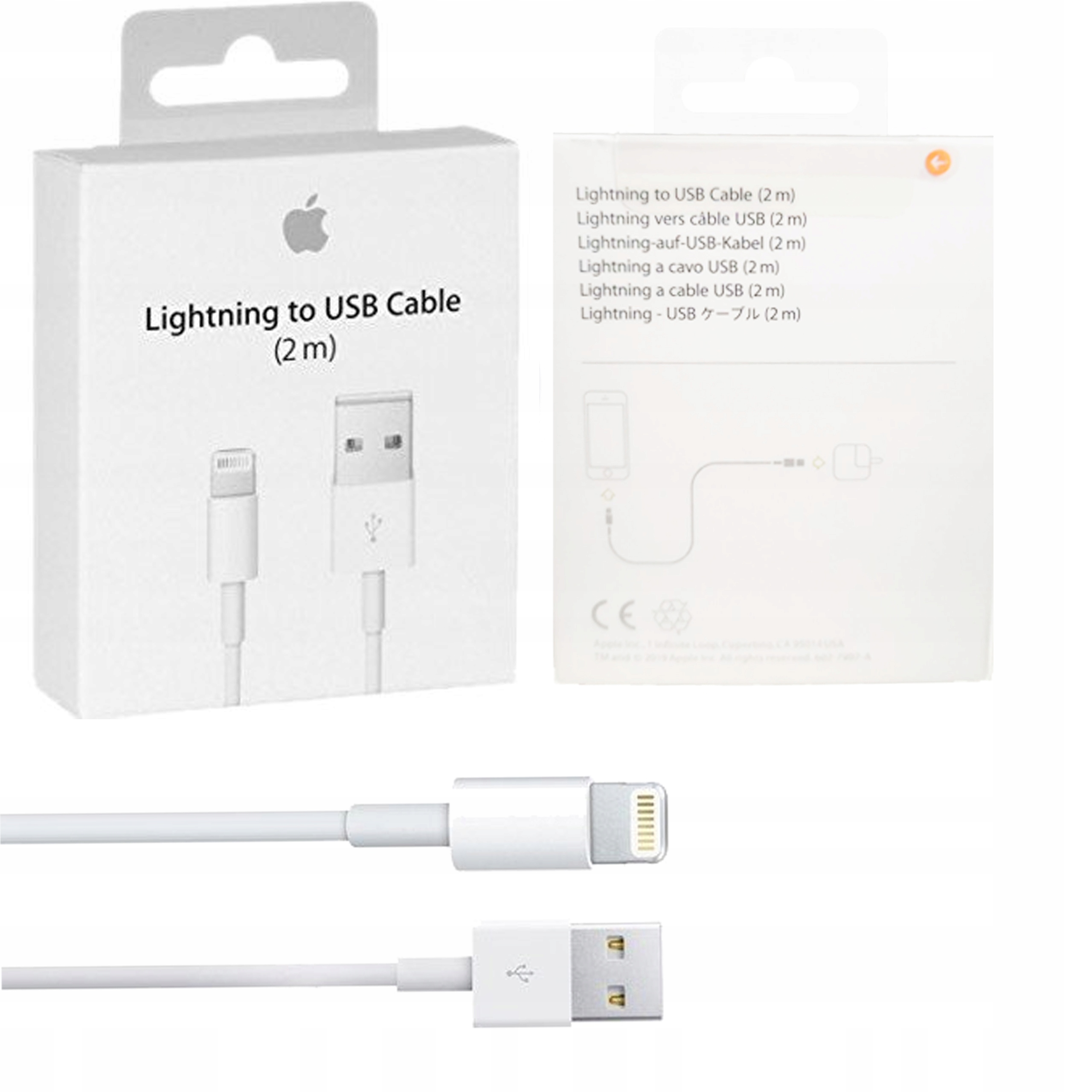 

Oryginalny Kabel Lightning 2m Iphone 5 6 7 8 X Xs