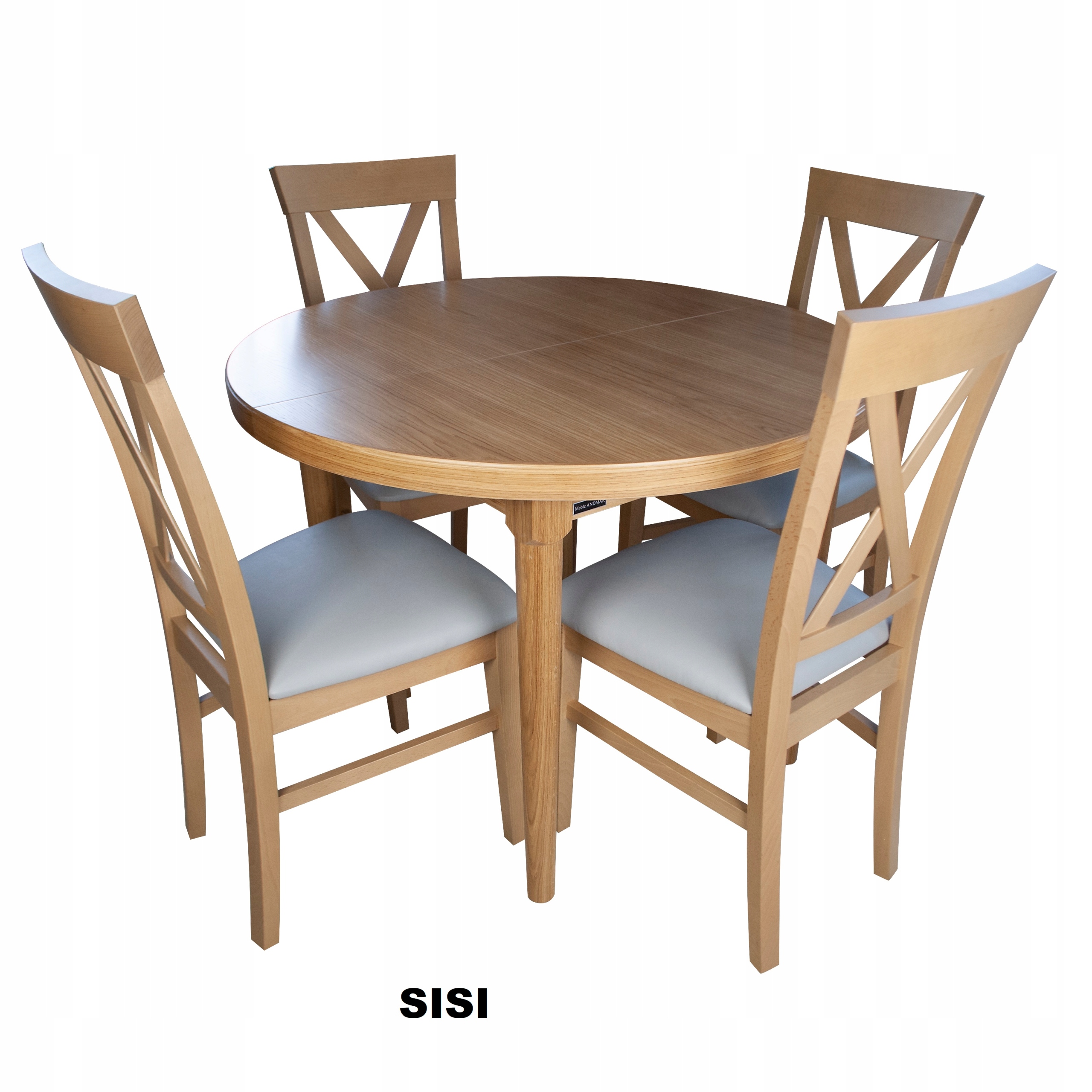 STÓŁ DĘBOWY OKRĄGŁY ROZKŁADANY 100/200 SALON JADALNIA KUCHNIA Marka inna