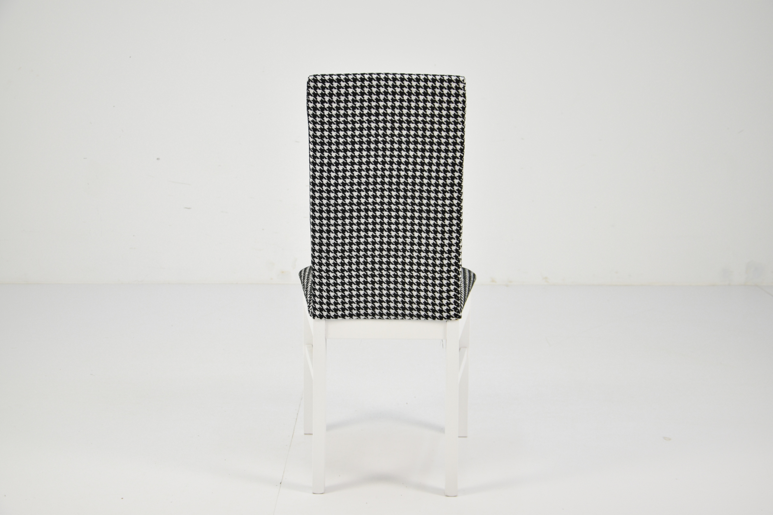 Zestaw 6 krzeseł i okrągły stół 110/210cm Wysokość stołu 76 cm