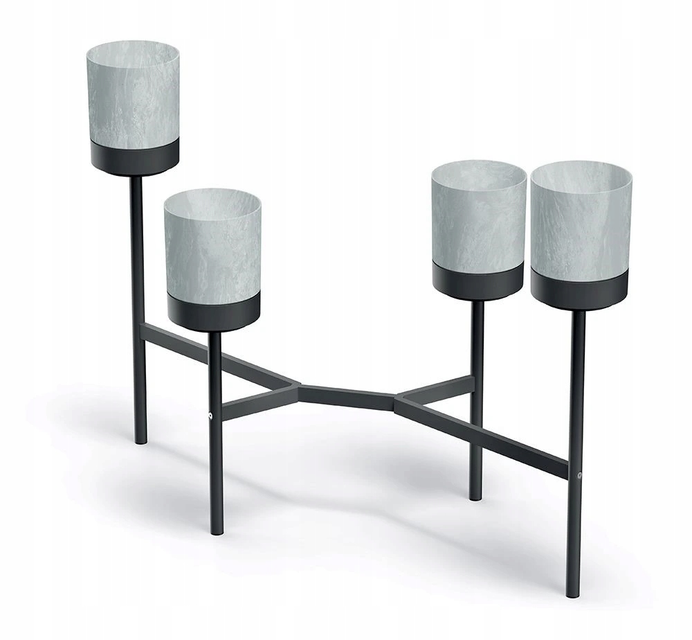 Prosperplast IKD4L Bloomie Stand Stojan na kvety, sivý 125cm