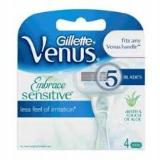 Venus Deluxe Smooth Sensitive, 4 wkłady do maszynki