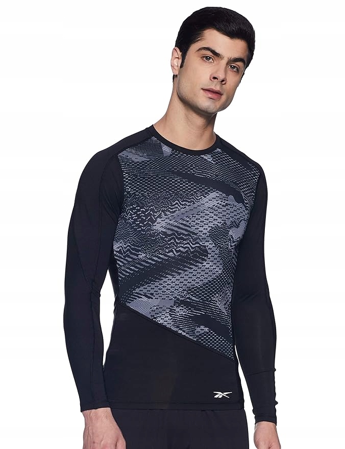 Reebok Compression T-shirt Ts Ls Tee Aop FJ4591