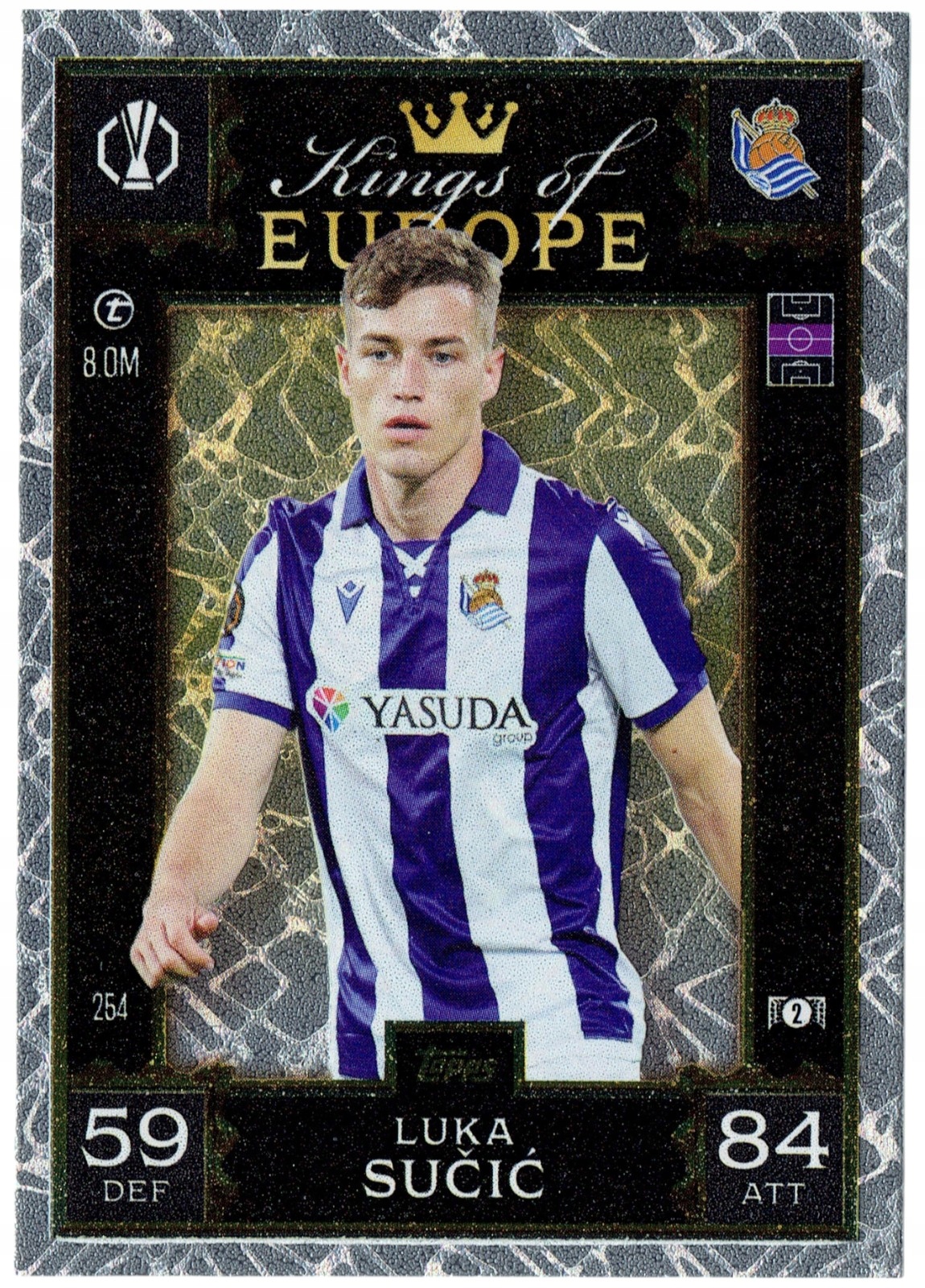 Topps Extra 2024-2025 Kings Of Europe 254 Luka Sucic Real Sociedad