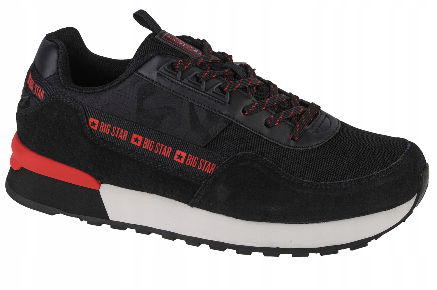 Big Star Boty [42] Pánské semišové tenisky černé