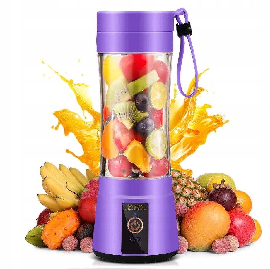 BLENDER PRZENOŚNY SHAKER MIKSER TURYSTYCZNY USB 380ml BEZPRZEWODOWY Kolor dominujący wielokolorowy