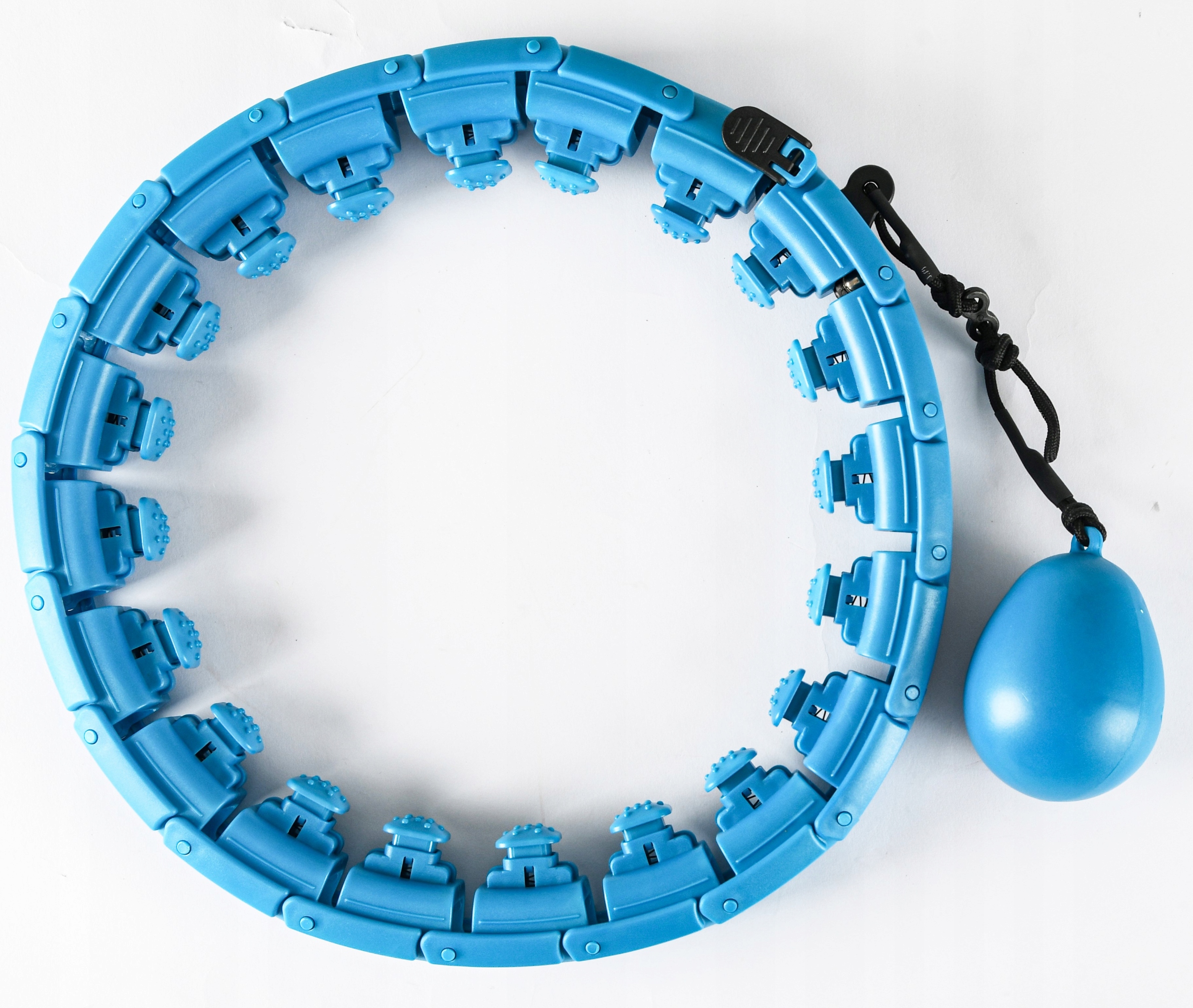 Hula Hop z Obciążeniem Odchudzające z Obciążnikiem Smart z Wypustkami Mocne Kolor dominujący odcienie niebieskiego