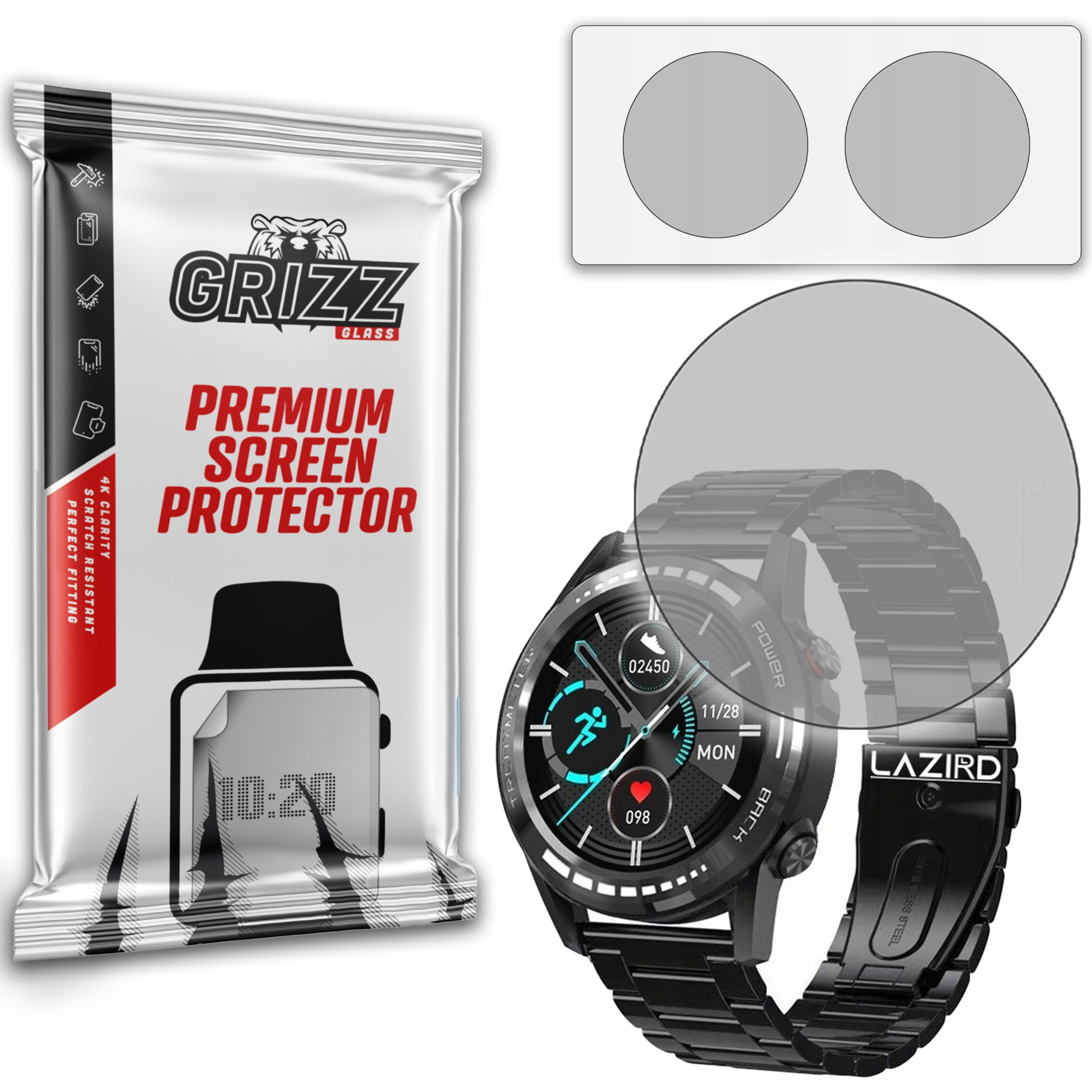 2-PAK Antyodciskowa folia ochronna do Lazird Classic 2020