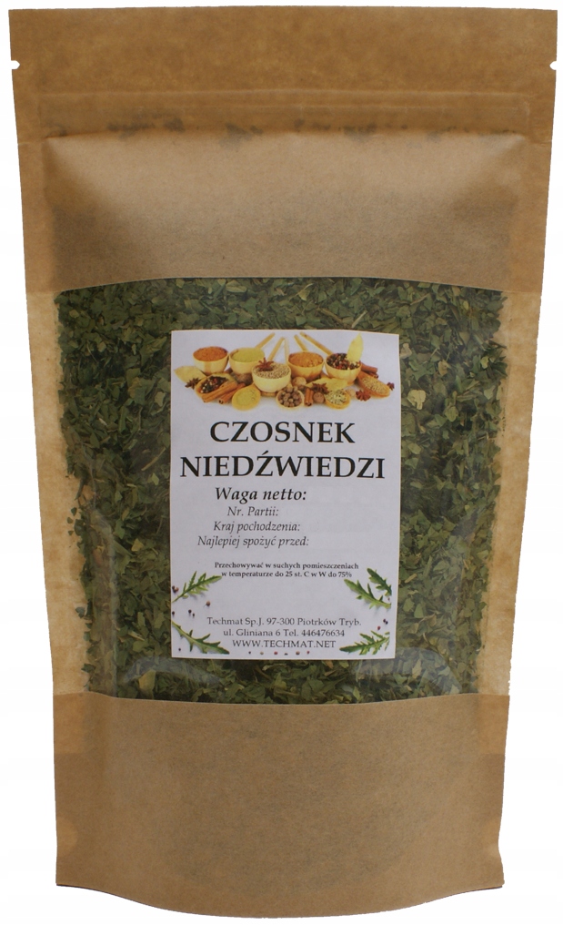 Czosnek Niedźwiedzi Suszony 1kg Naturalny Aromat