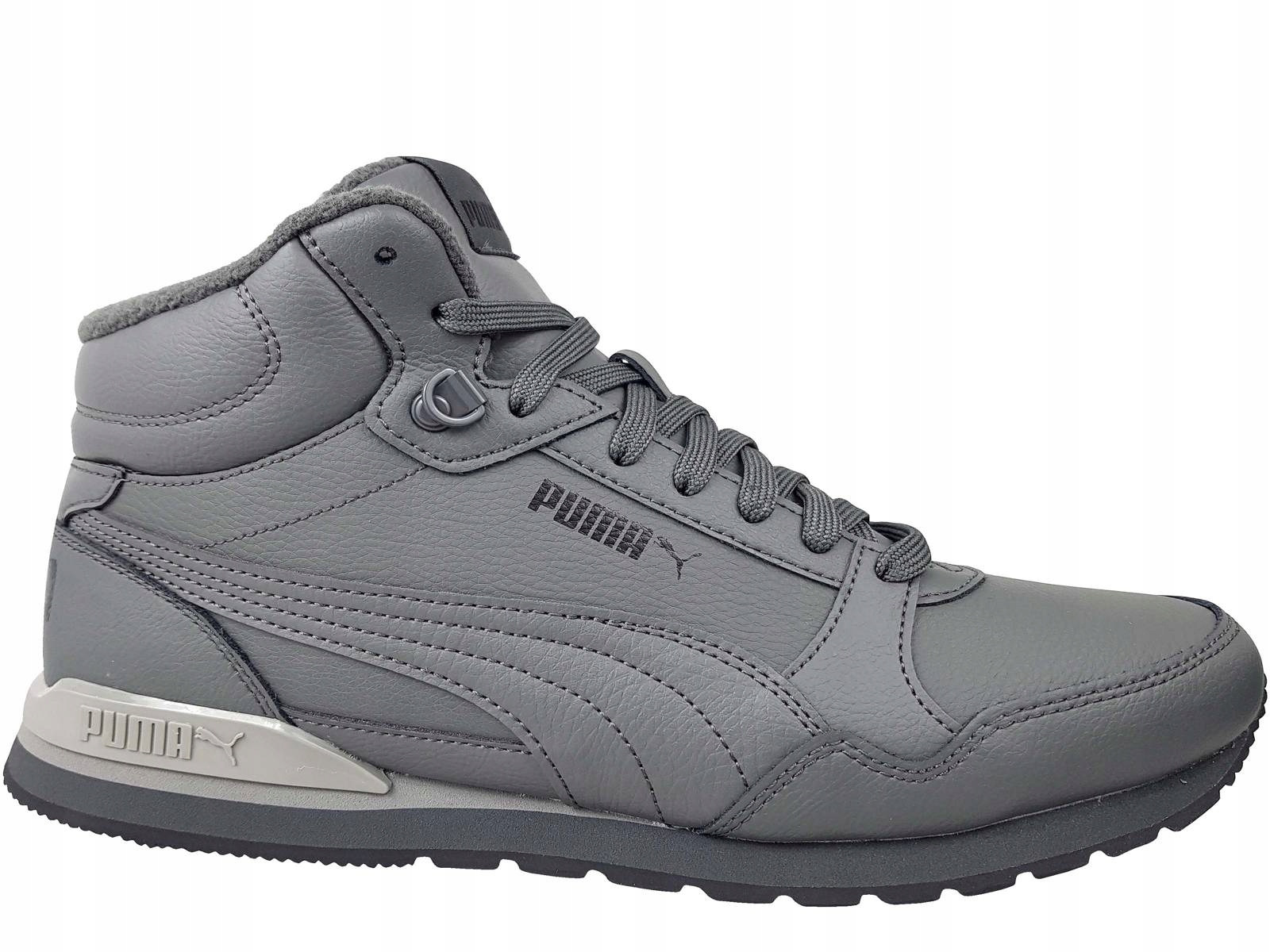 

Puma St Runner MID Trapery Wysokie Szare Ocieplane