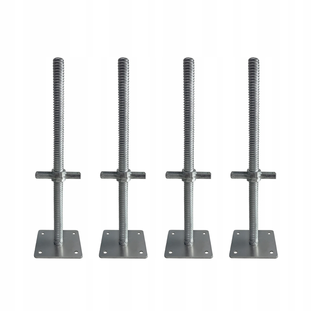 Podstavec pod rám Varšavského lešení 4 kusy 14x11 cm pozinkovaný