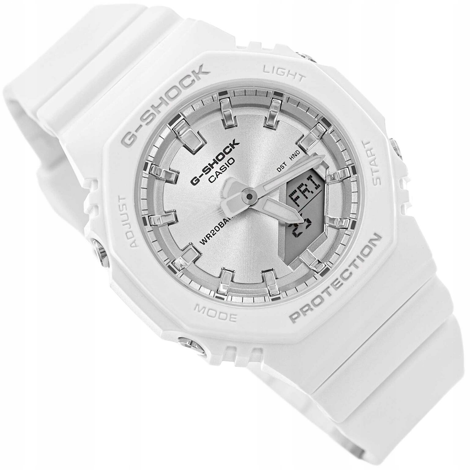 Dámské Hodinky Casio GMA-P2100VA-7AER G-shock Bílý Pásek Časovač Alarm