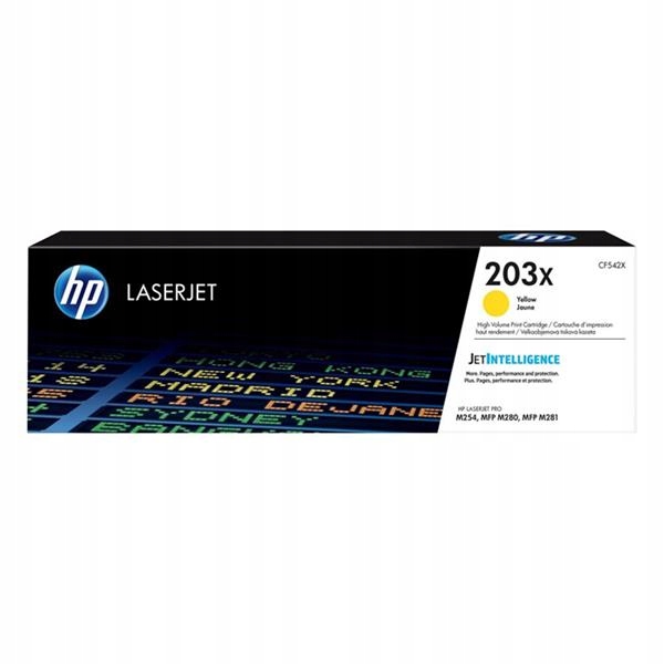 Originální žlutý toner Hp Color LaserJet M254, Mfp M280, Mfp M281 (203X Cf