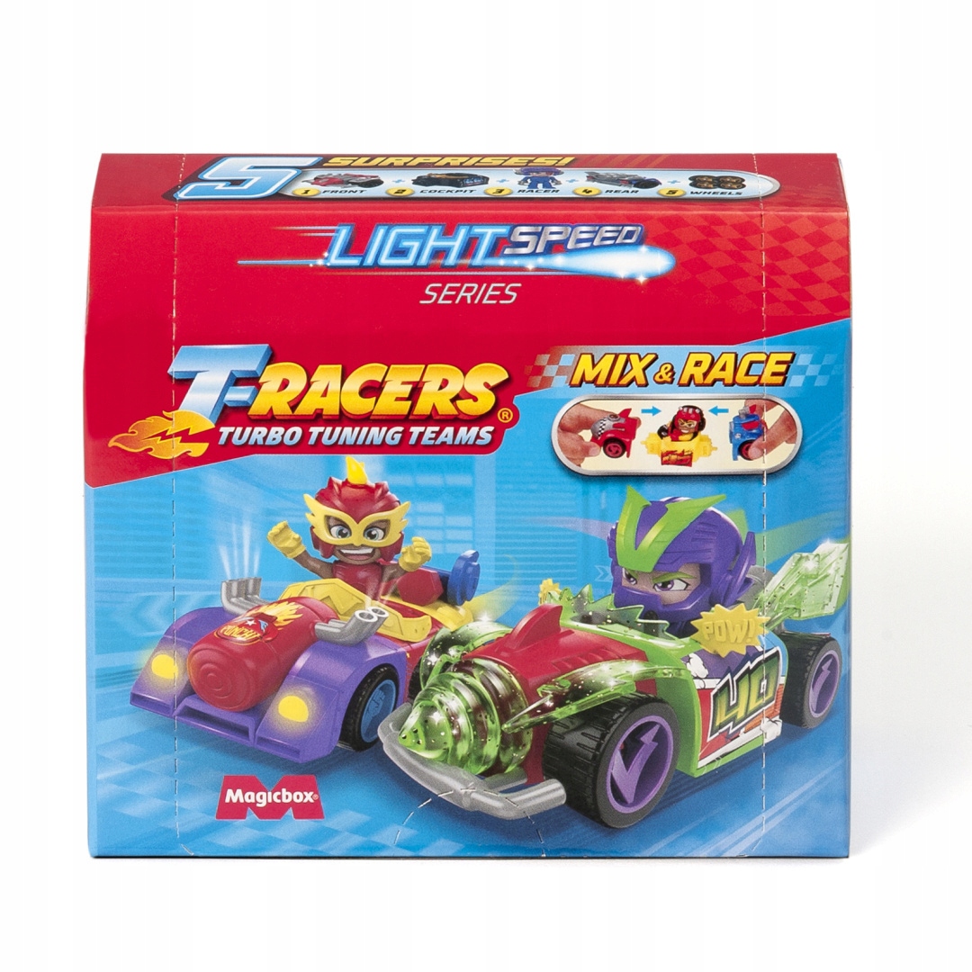T-RACERS SERIA 6 LIGHT SPEED - AUTKO Z FIGURKĄ Kod producenta 6458