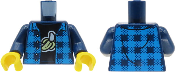 

Lego tors figurki granatowa koszula w kratę