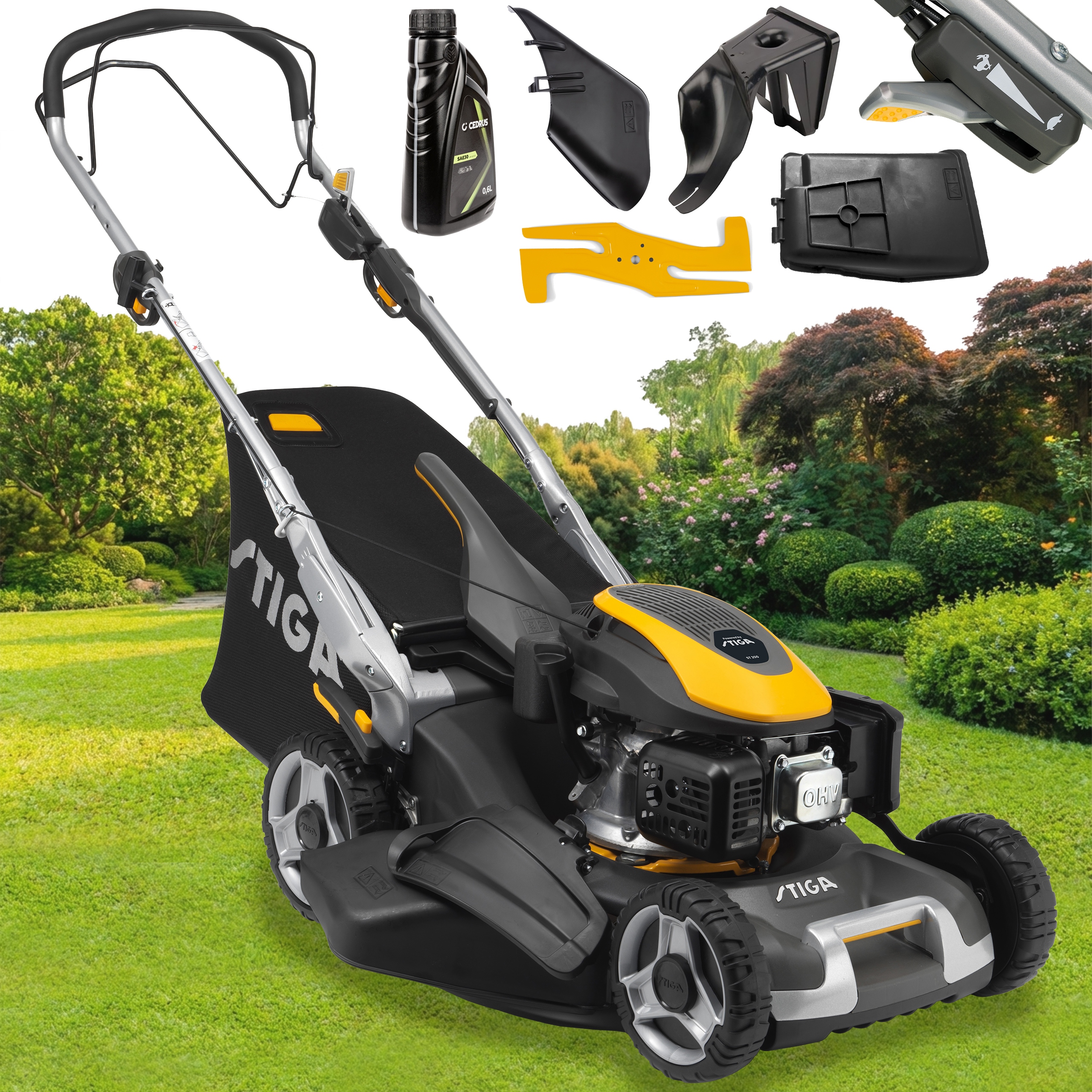 Kosiarka do Trawy Stiga Twinclip 950 V Regulowany Napęd 4,35 Km 48 cm 4w1