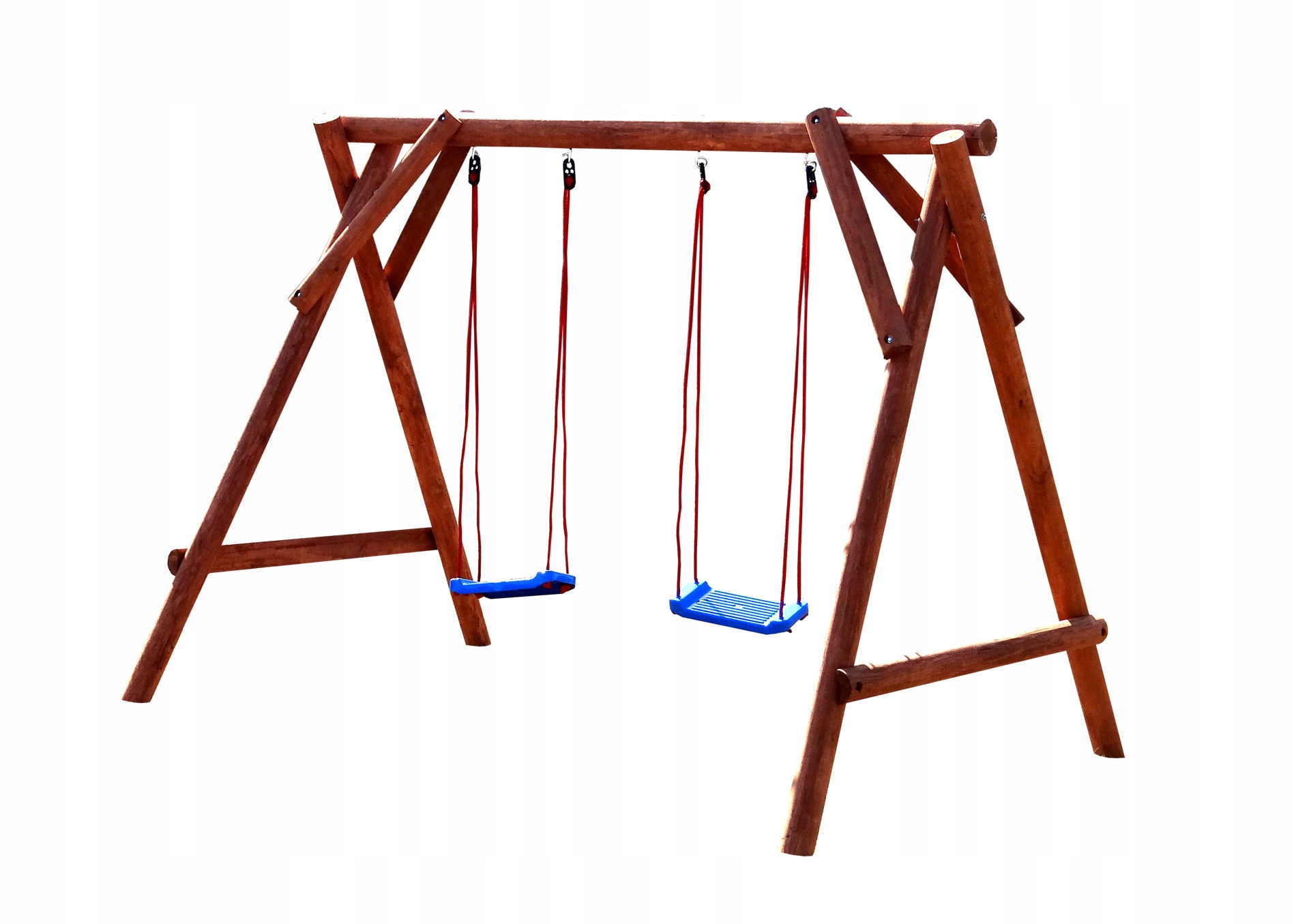 PLAC ZABAW DREWNIANY DO OGRODU HUŚTAWKA Z BALI