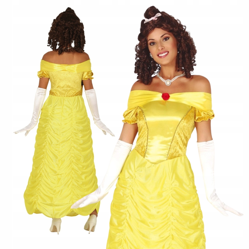 Kostým pro dospělé Princezna Bella Žlutá Šaty Balová vel L