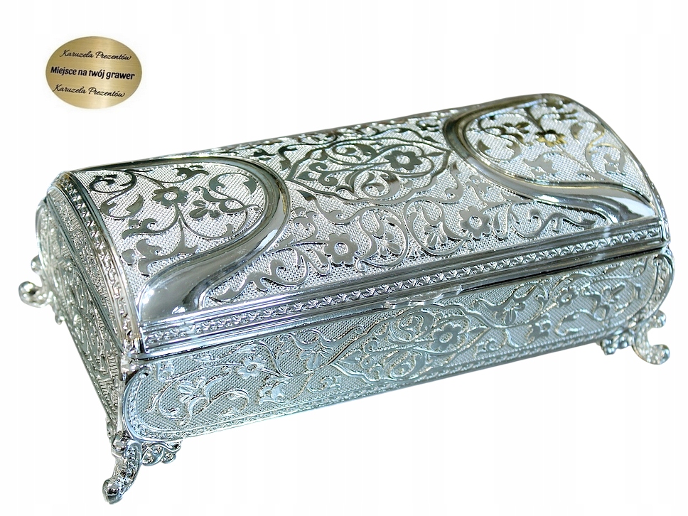Postříbřená Krabička Na Šperky Pro Manželku Dárek K Výročí Narození