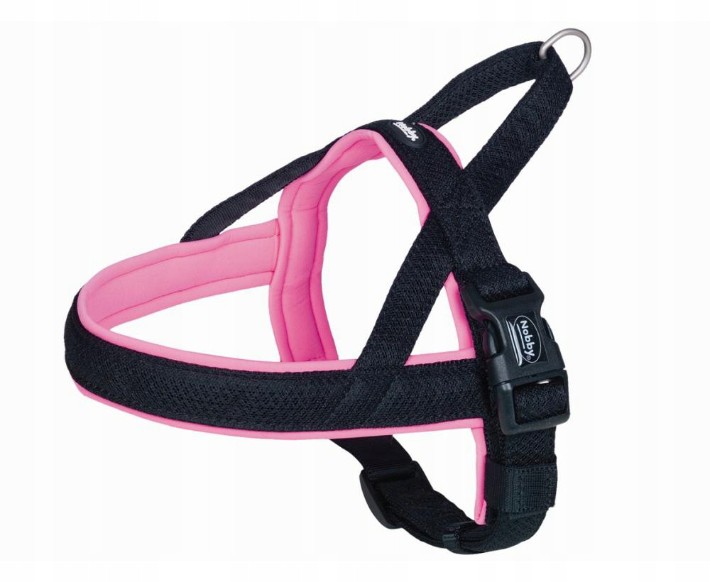 Szelki norweskie dla psa Nobby Mesh Preno XL 40/45mm; 62cm, 75-98cm różowe