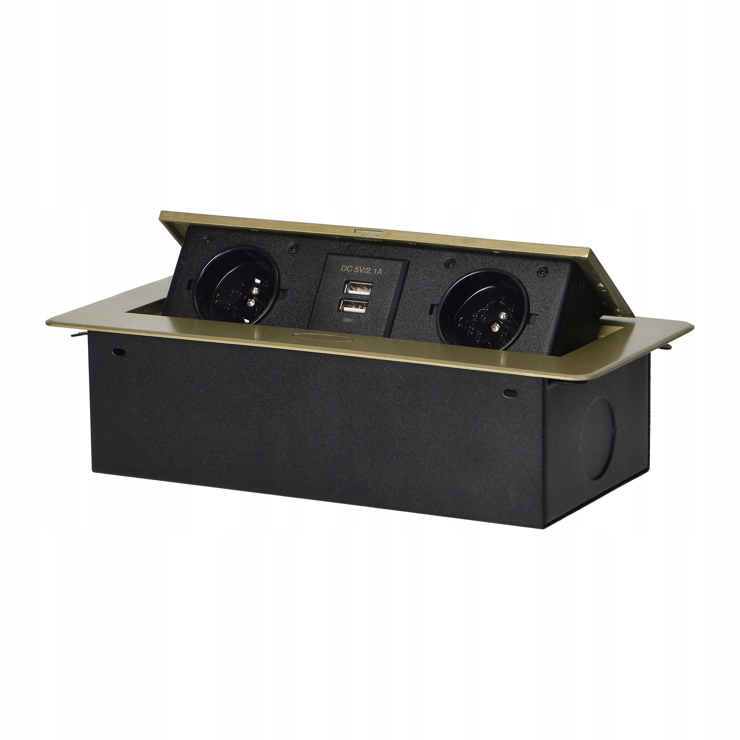 Plochá Usb mosadzná zásuvka Orno