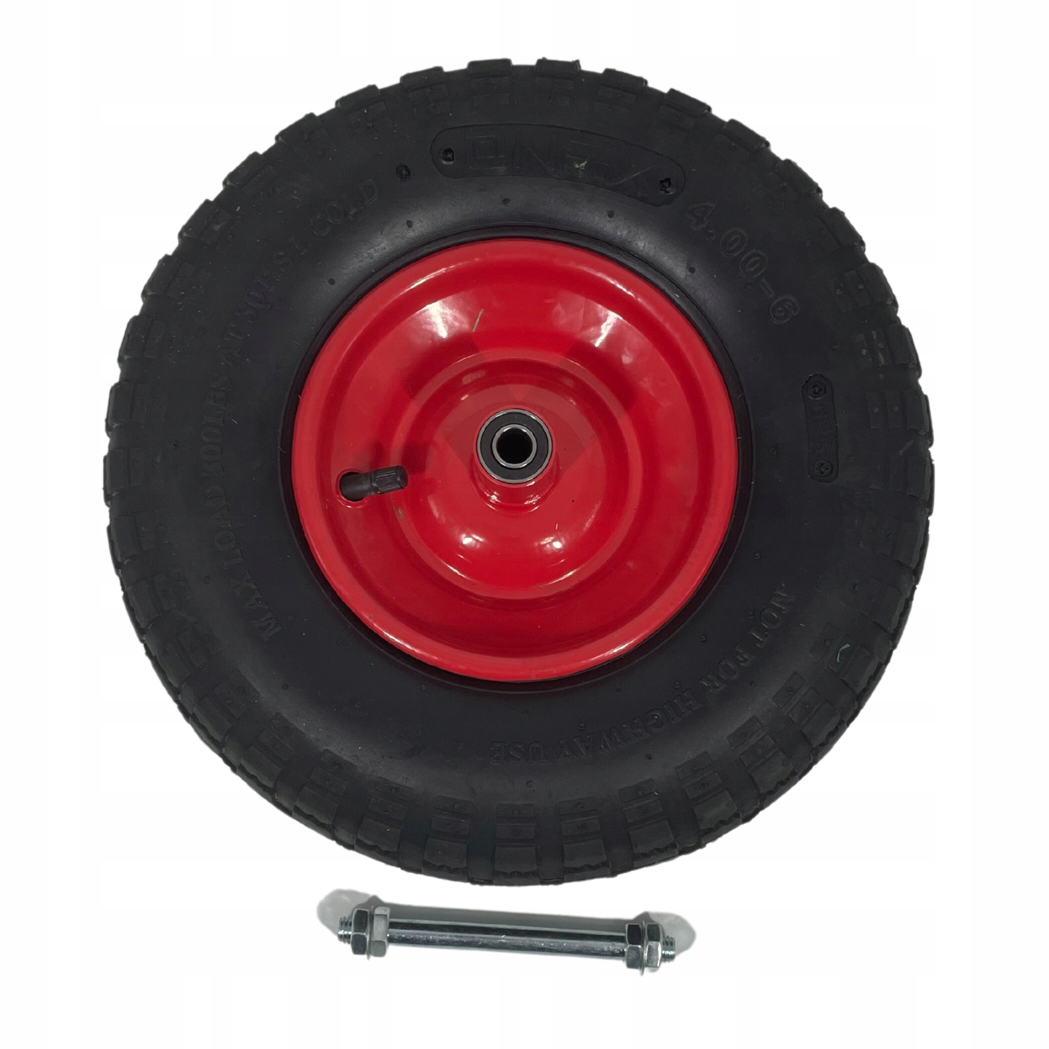 KOŁO KÓŁKO DO WÓZKA TACZKI 4.00-6 MOCNE 6PR MOCNE pompowane OŚKA