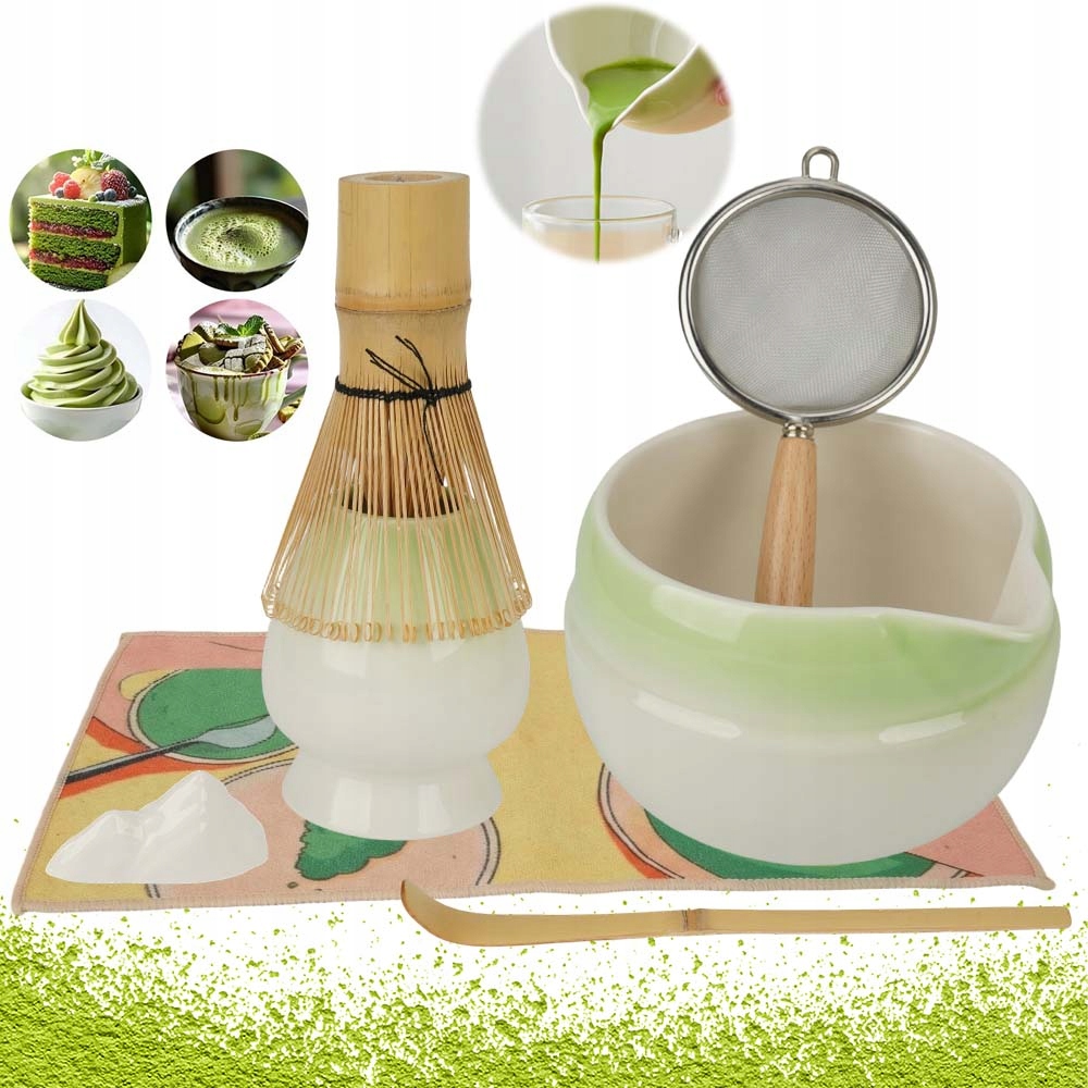 Levně Dárková Sada Na Čaj Matcha Tradiční Příprava Matchy 7 Kusů