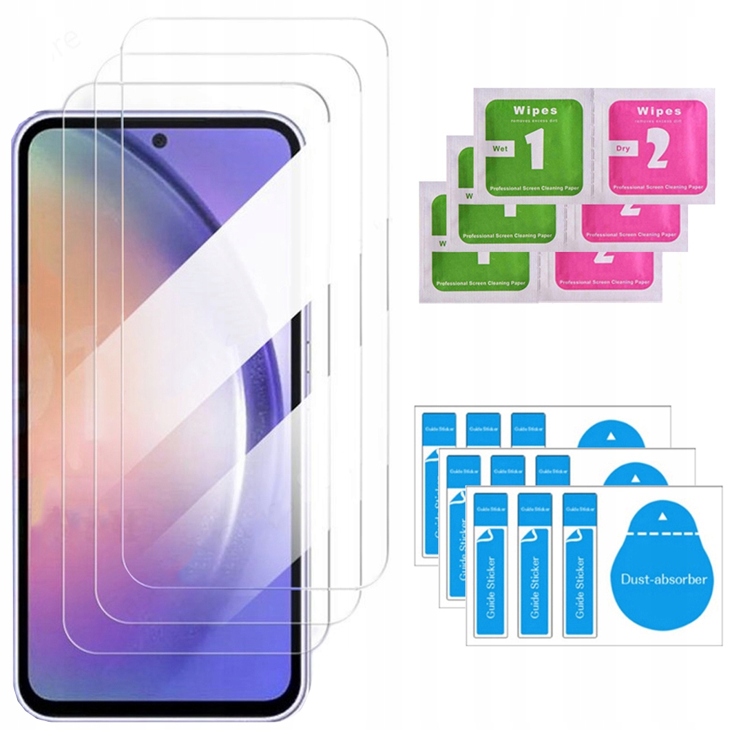 

3X Szkło Hartowane 9H do Samsung Galaxy A54 5G