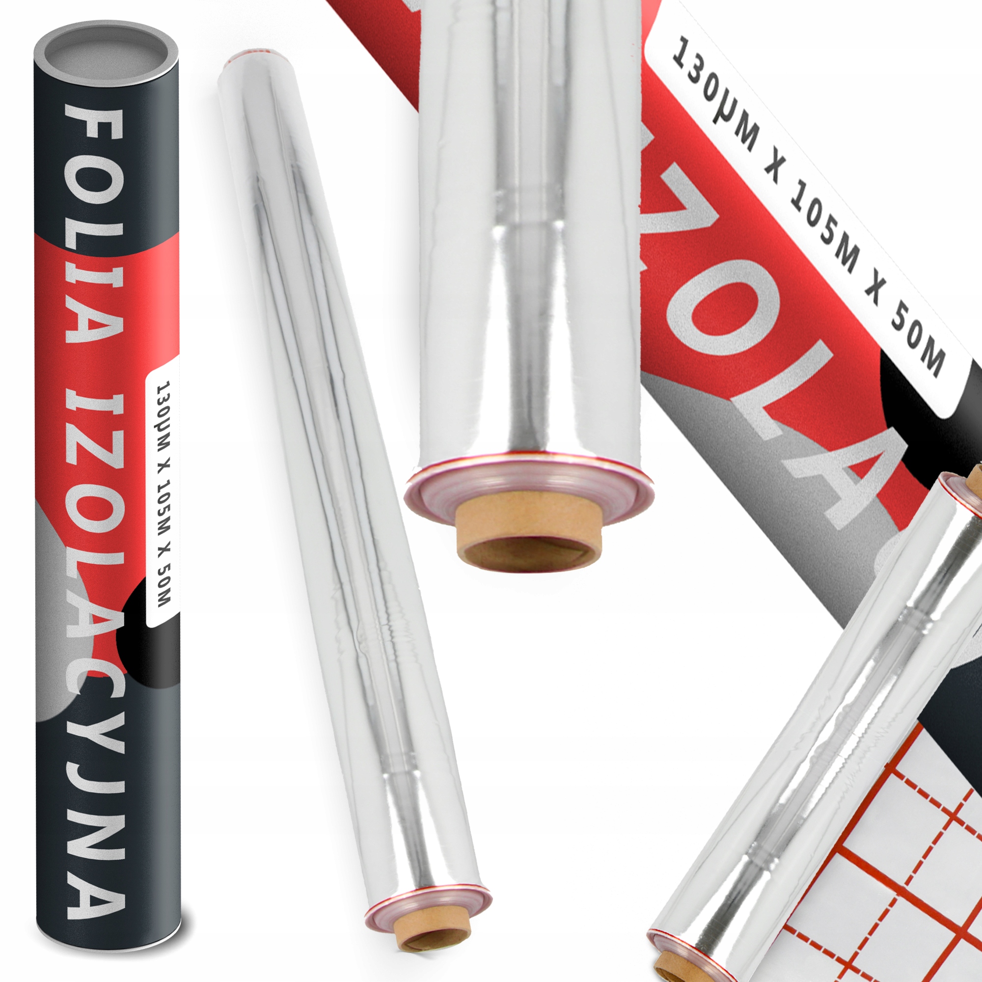 Fólia Podlahového Vykurovania 50 x 102 m Podlahové krytiny Vykurovacia Podložka Hrubý výkon 1R