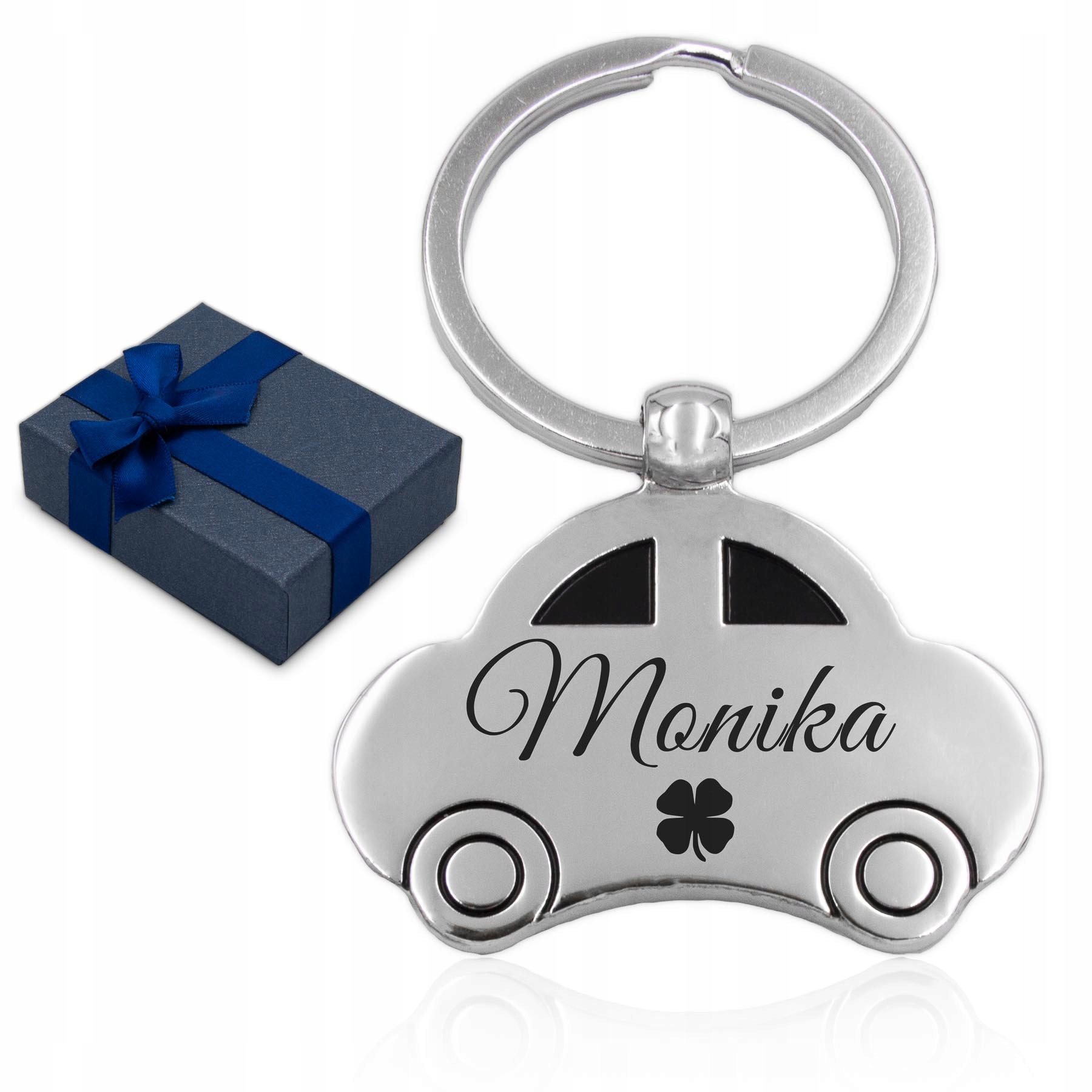 

Brelok Metalowy Auto z Grawerem Samochód