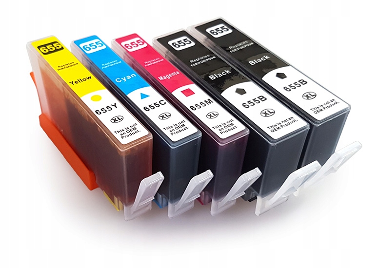 

5 Tuszy Do Hp 655 DeskJet Advantage 3525 4615 5525