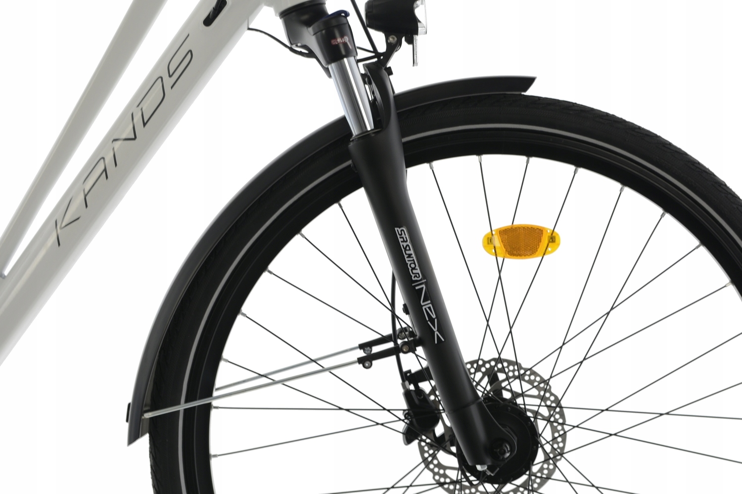 Rower Trekkingowy Kands 28 Elite Pro V3 r19' biały SHIMANO HYDRAULIKA r24D