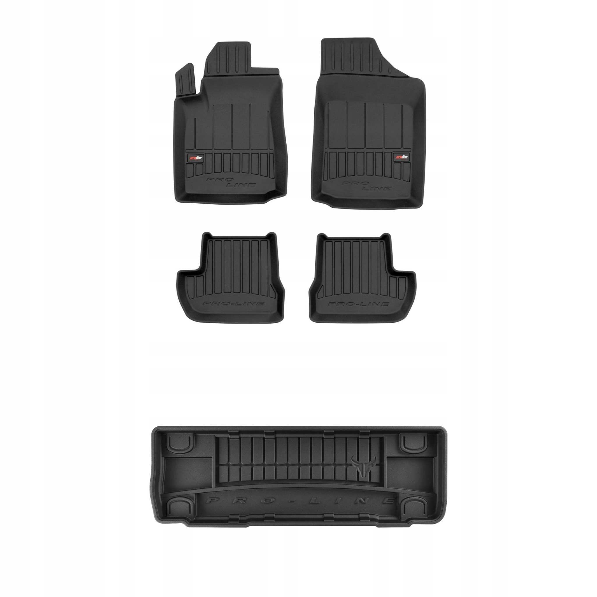 Sada gumových koberců a rohože pro Citroën C2 2003-2009