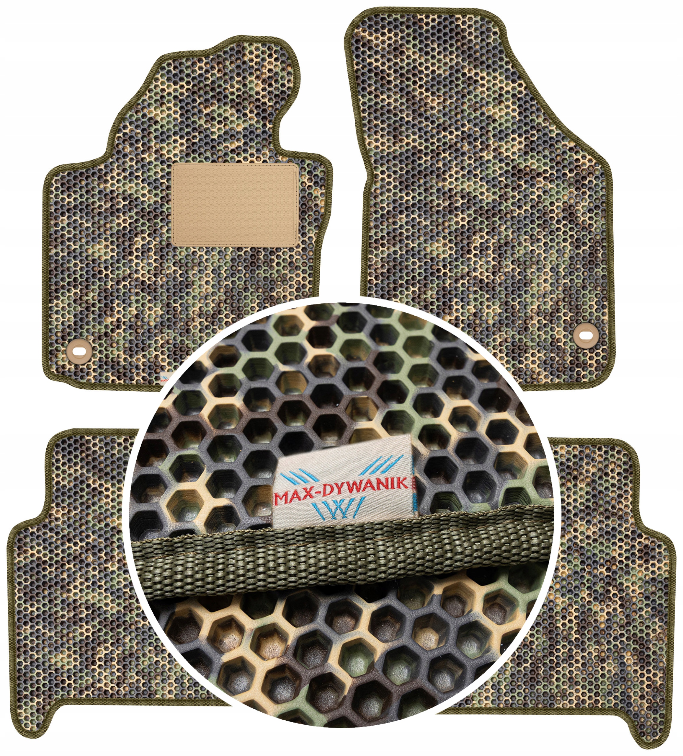 Vw Touran I 5os 2003-2010 Gumové rohože do auta Eva Moro