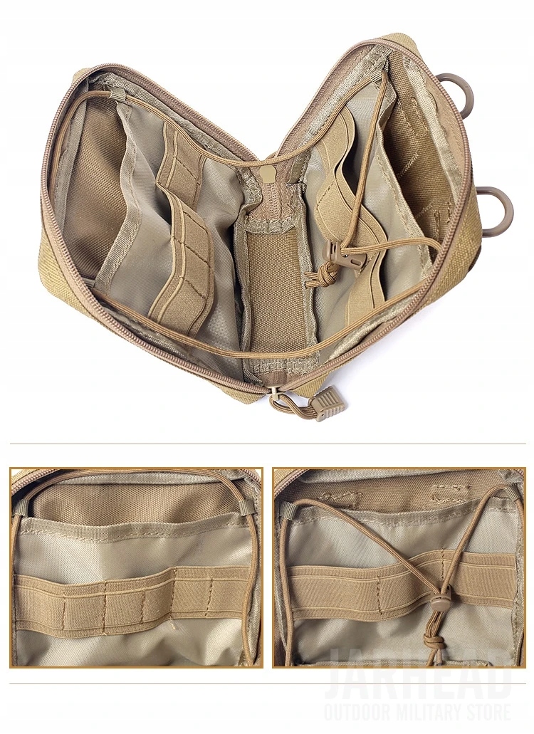 1000D First Aid Pouch Patch Bag Molle Hook and Loop Amphibious Tactical Wyposażenie woreczki