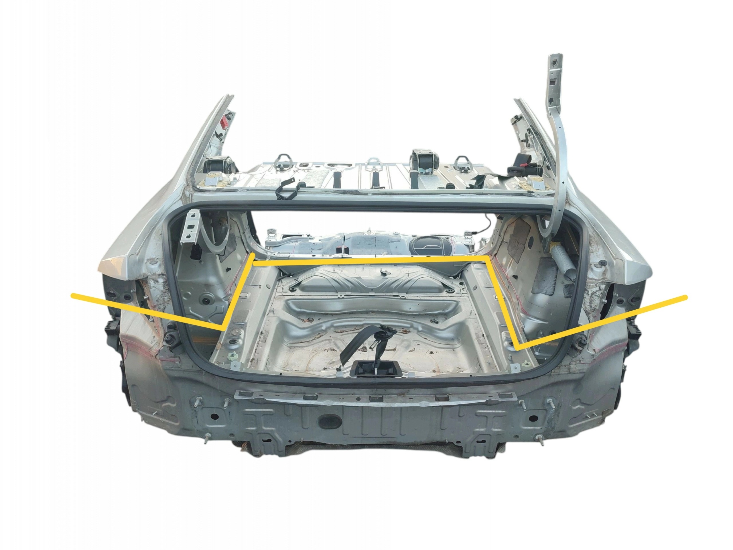 rear panel sump VOLVO S90 II (2016-2020) sedan code LAKIERU 711-16