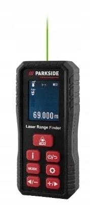 Dalmierz Miernik laserowy 75m, Parkside Performance Plemp 75 A1, pokrowiec